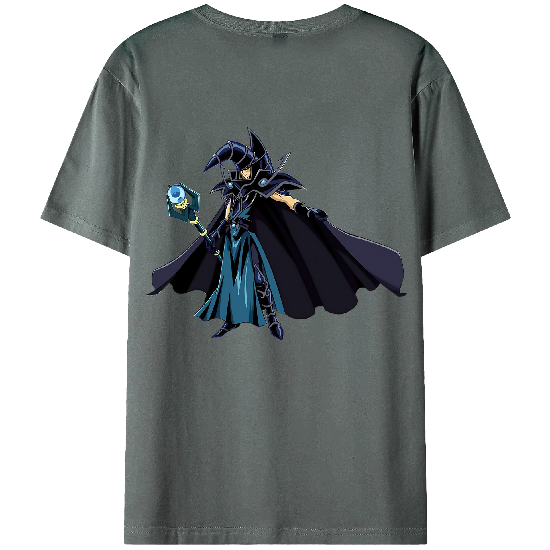 （画像用） 遊☆戯☆王 Yu-Gi-Oh! 綿100％ メンズ半袖Tシャツ（バックプリント） 通気性